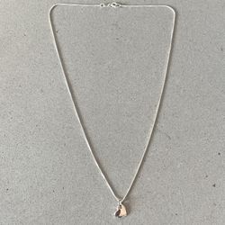 sterling silver 925 Stamped Chain With Heart Charm Reversible  Inscribed Name Helen Hearts Personalized 