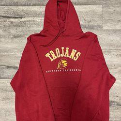 Soffe USC Trojans Pullover Hooded Sweatshirt Men's XL Red