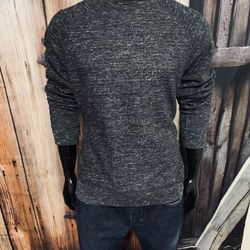 Brooks Brothers Red Fleece Dark Charcoal Gray Crewneck Sweater Top Sweatshirt Long Sleeve  Mens Size L Large 