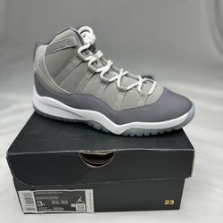 Jordan 11 cool grey size 3Y