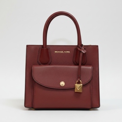 Michael Kors Mercer Medium Pebbled Leather Pocket Tote