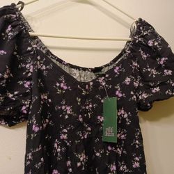 Vestido S Nuevo Tela Fresca Suave