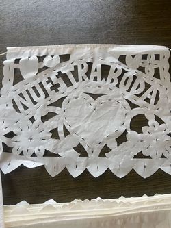 Papel picado de Nuestra Boda