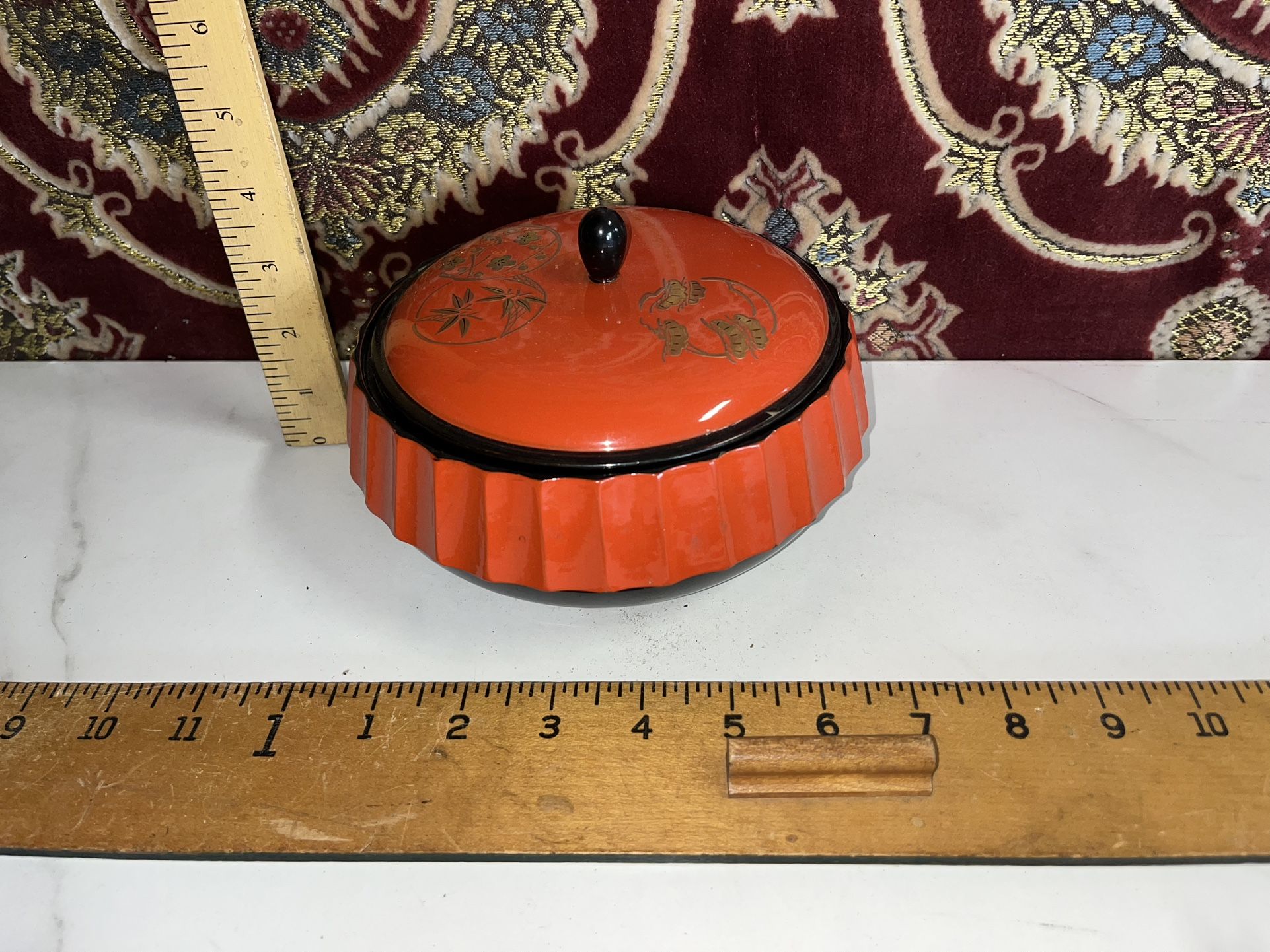 Vintage MCM Japanese Lacquered Bowl