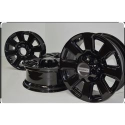 Ford 8/170 New Rims That Are Powder Coated Black 