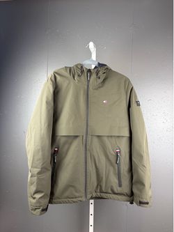 Tommy Hilfiger Green Rain/wind jacket Preowned Sz Medium