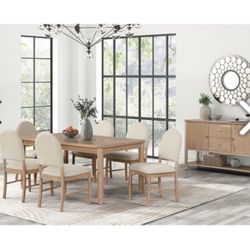 7PC DINING SET ( FREE DELIVERY )