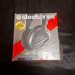 Steel Series Headset And Cyber Power PcKeyboard.