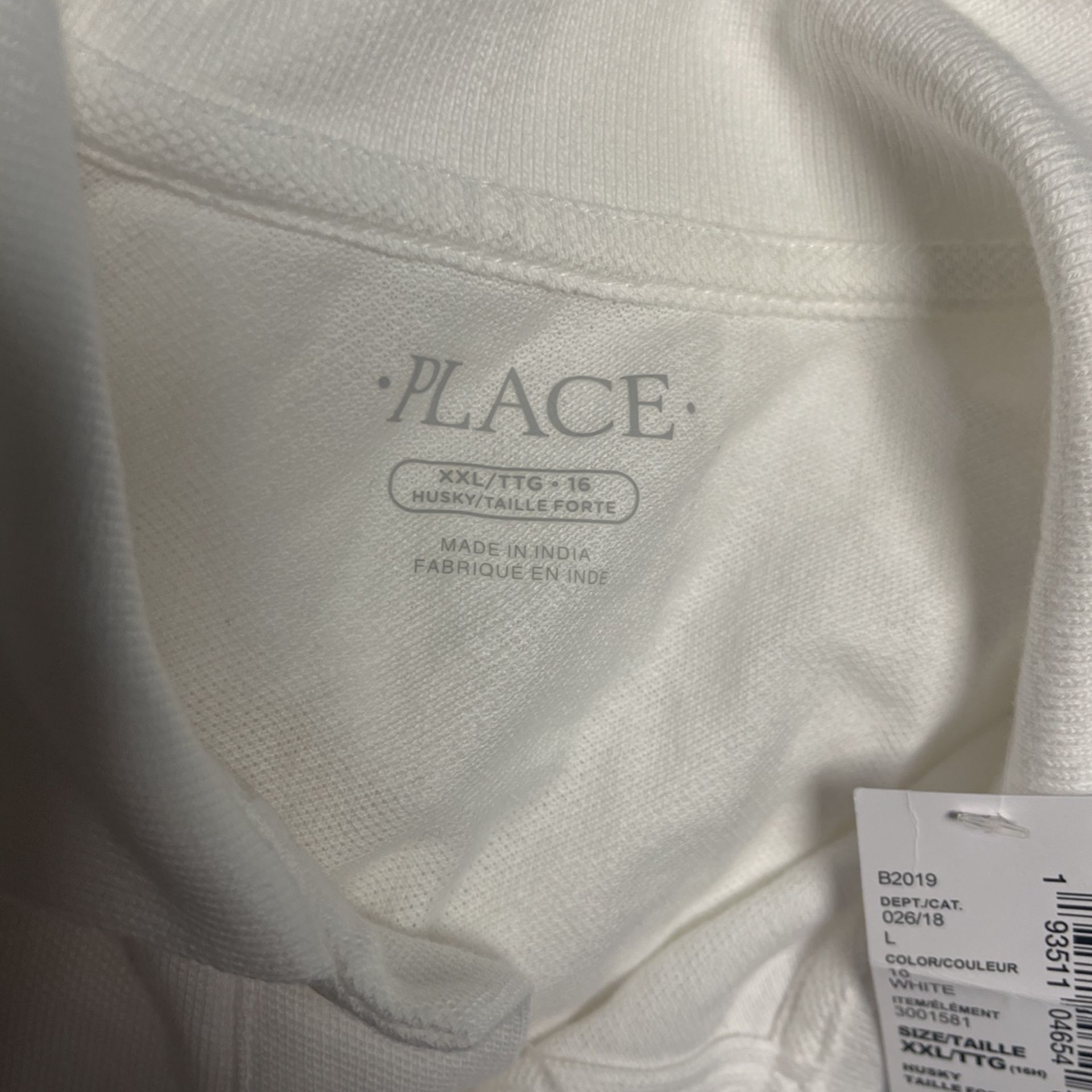 White Collar School Shirts