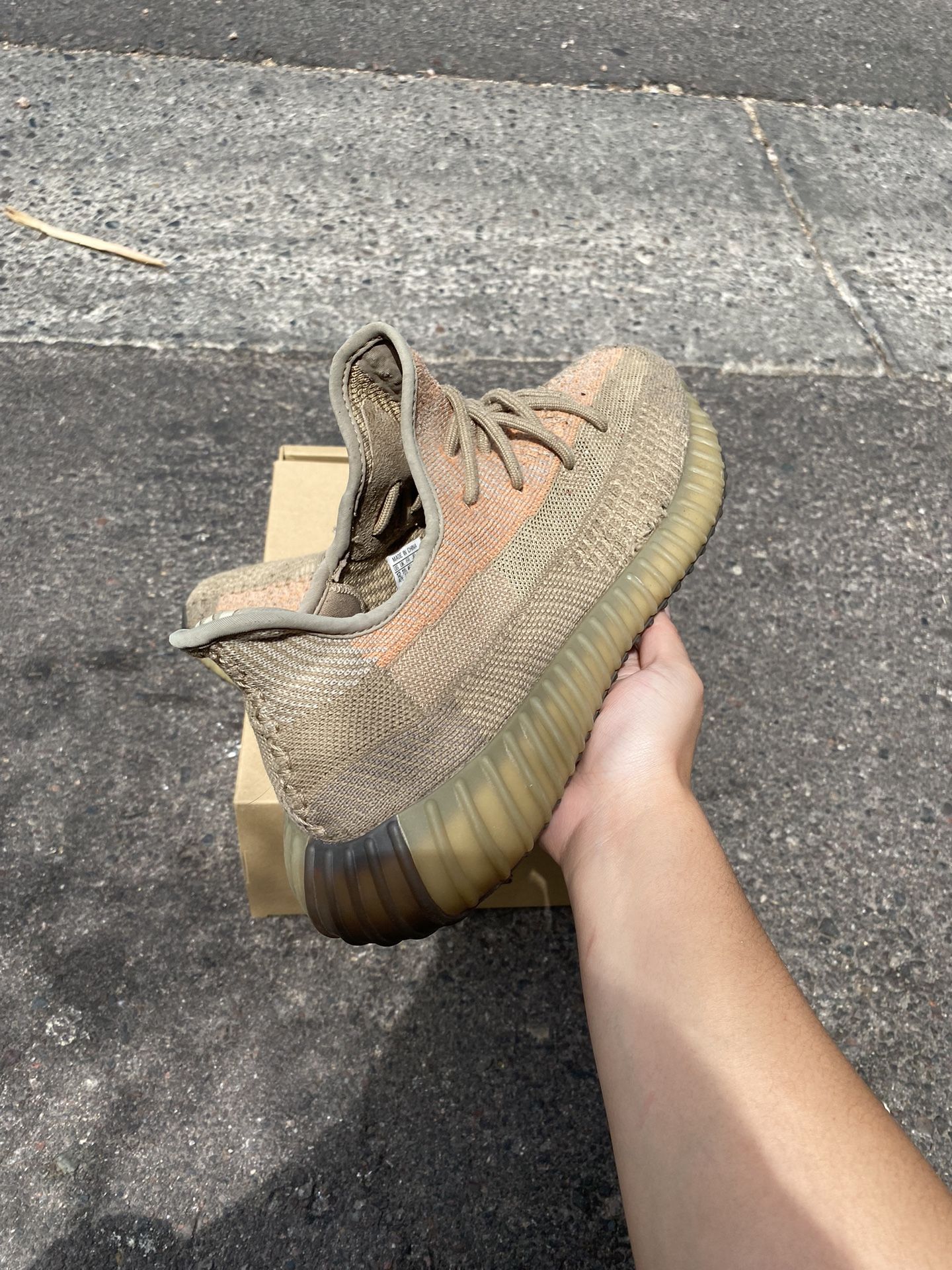 Yeezy 350 Sand Taupe On Feet Yeezy Boost 350 Sand Taupe