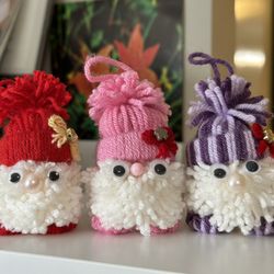 Hand-made Santa Gnome Ornament