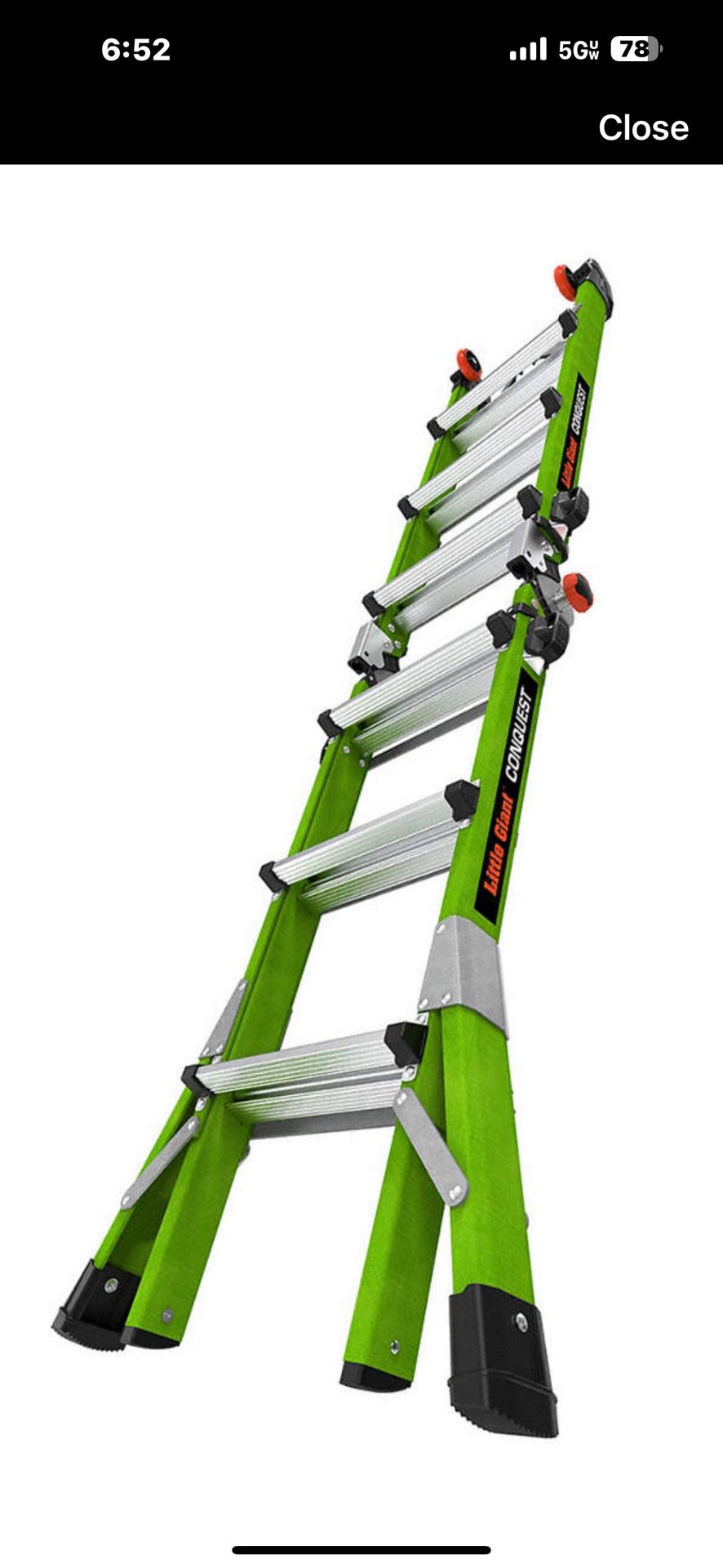 Little Giant  Multipurpose Fiberglass Ladder