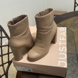 JustFab Block Heeled Boots