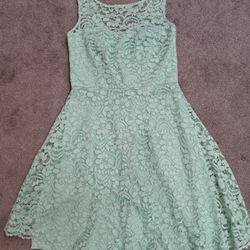 Ladies Dress with lace overlay