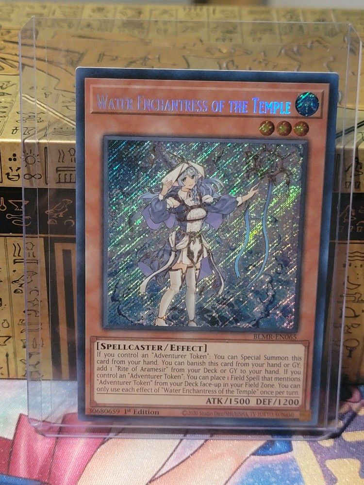 YUGIOH Water Enchantress of the Temple BLMR Secret Rare 1st Edition