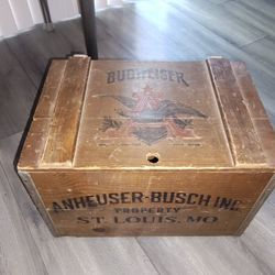 Vintage Antique Budweiser Wooden Crate