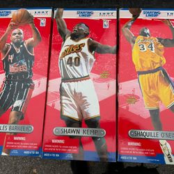 SHAWN KEMP SEATTLE SONICS Action Figure VTG 1997 New In Box STARTING LINE UP NBA  97 Edition Starting Lineup 14" Charles Barkley figure collector doll