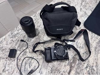 Sony A6000 Mirrorless Camera Bundle – 2 Lenses (16-50mm & 55-210mm)