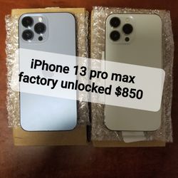 iPhone 13 Pro Max Factory unlocked 