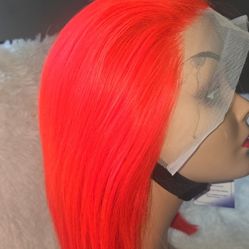 13x4 Bob straight Human Hair Wigs frontal lace 12 Inch 180% Density