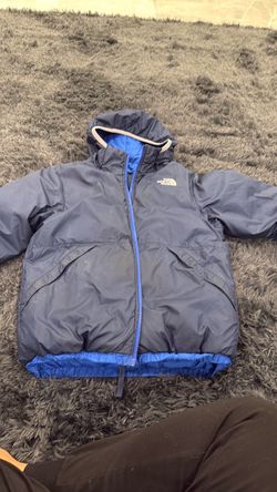 Boys Reversable North Face Puffer