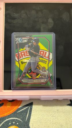 Bowman Chrome Juneiker Caceres Baseball Card /85