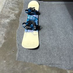 Burton Snowboard With New Bindings