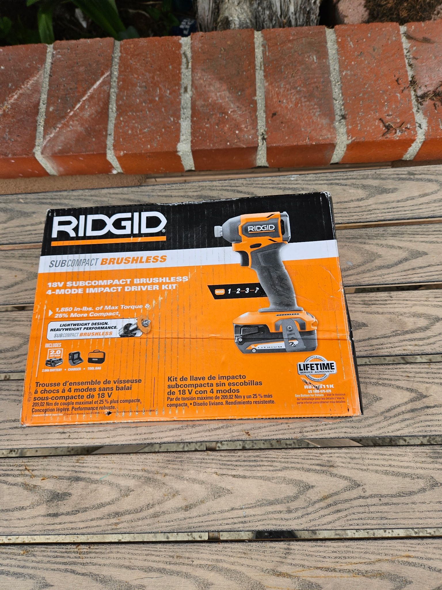 Ridgid 18v Brushless 4 Mode Impact Drive Kit