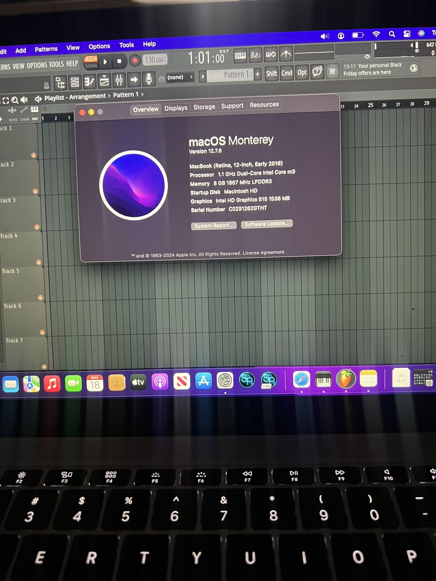 MacBook 12” (Early 2016) – Works Great – macOS Monterey