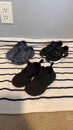 Boys 10c shoes Nike and Crocs