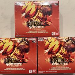 One Piece Premium Booster Box The Best Vol. 2 PRB-02 OP Manga Luffy Sanji Nami Boa Zoro Nico Chopper Pack Case Promo TCG Card Game Pokemon Bundle Set 