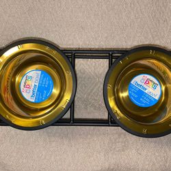Dog Bowls With Stand