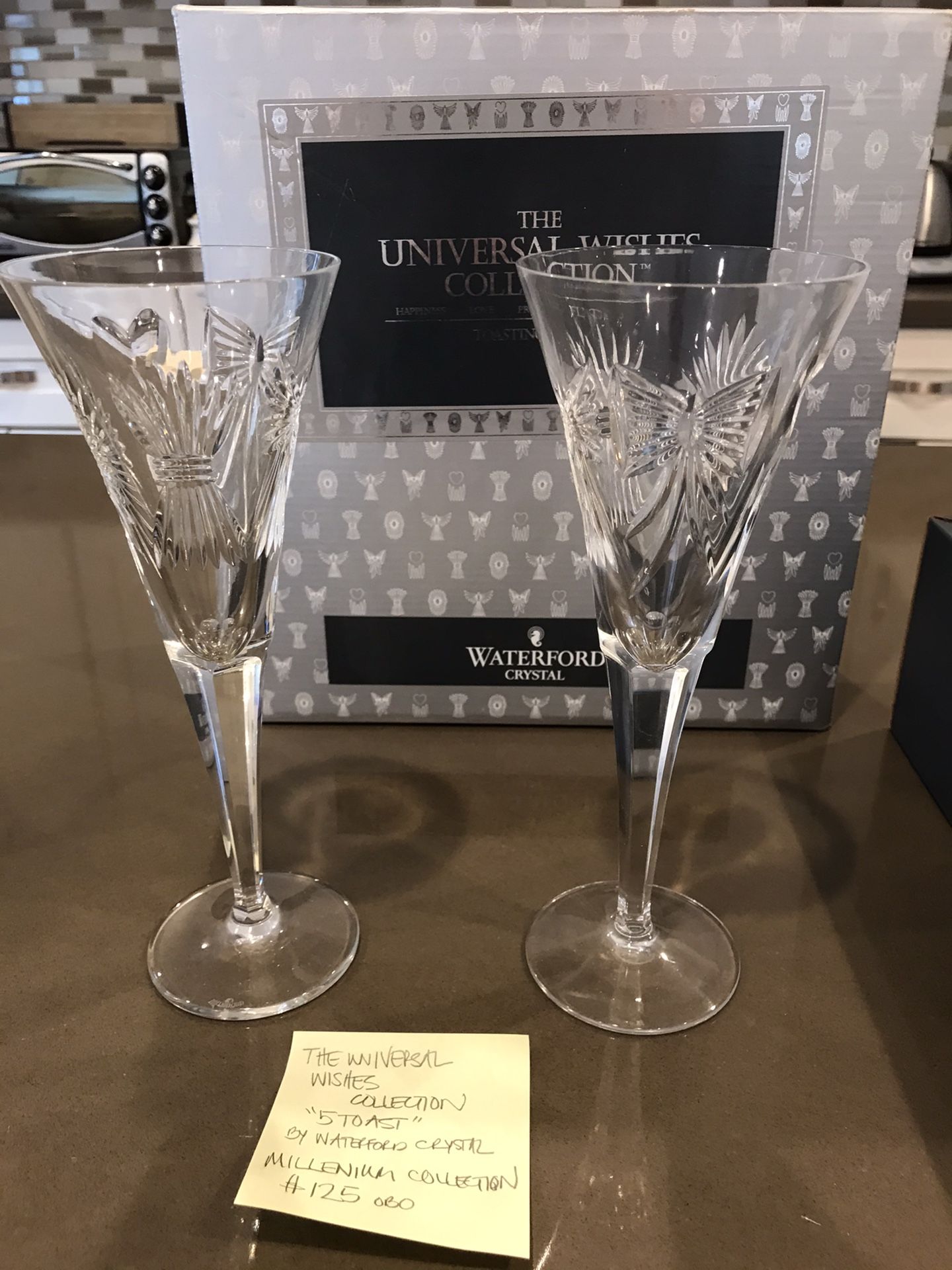 Waterford Crystal Champagne Flutes