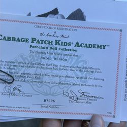 Porcelain collector, doll cabbage, patch