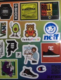 Zumiez Assorted Sticker Sheet