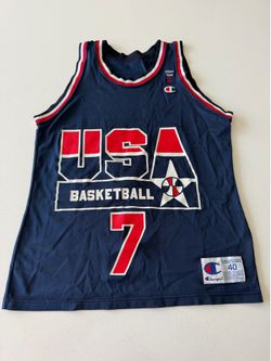 Vintage Champion Team USA Dream Team II Shawn Kemp #7 Jersey Size 40 Medium