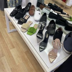 White Metal Table For Display 