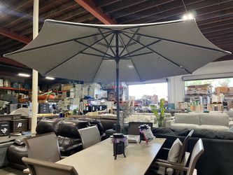Outdoor umbrella with LED