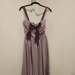 Purple Gingham Dress