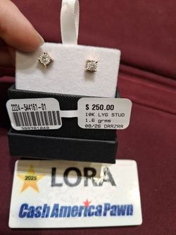 10K Gold Stud Earrings