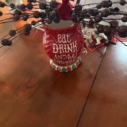 Christmas Mug With Candy Cane Handle