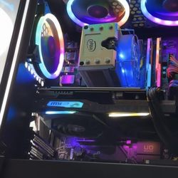 Pc And Monitor Curved 