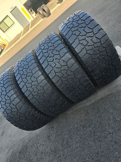 4 used tires Lt295 70r18 Falken Wldpeak AT3  $280.00