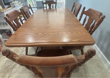 Dining table with chairs