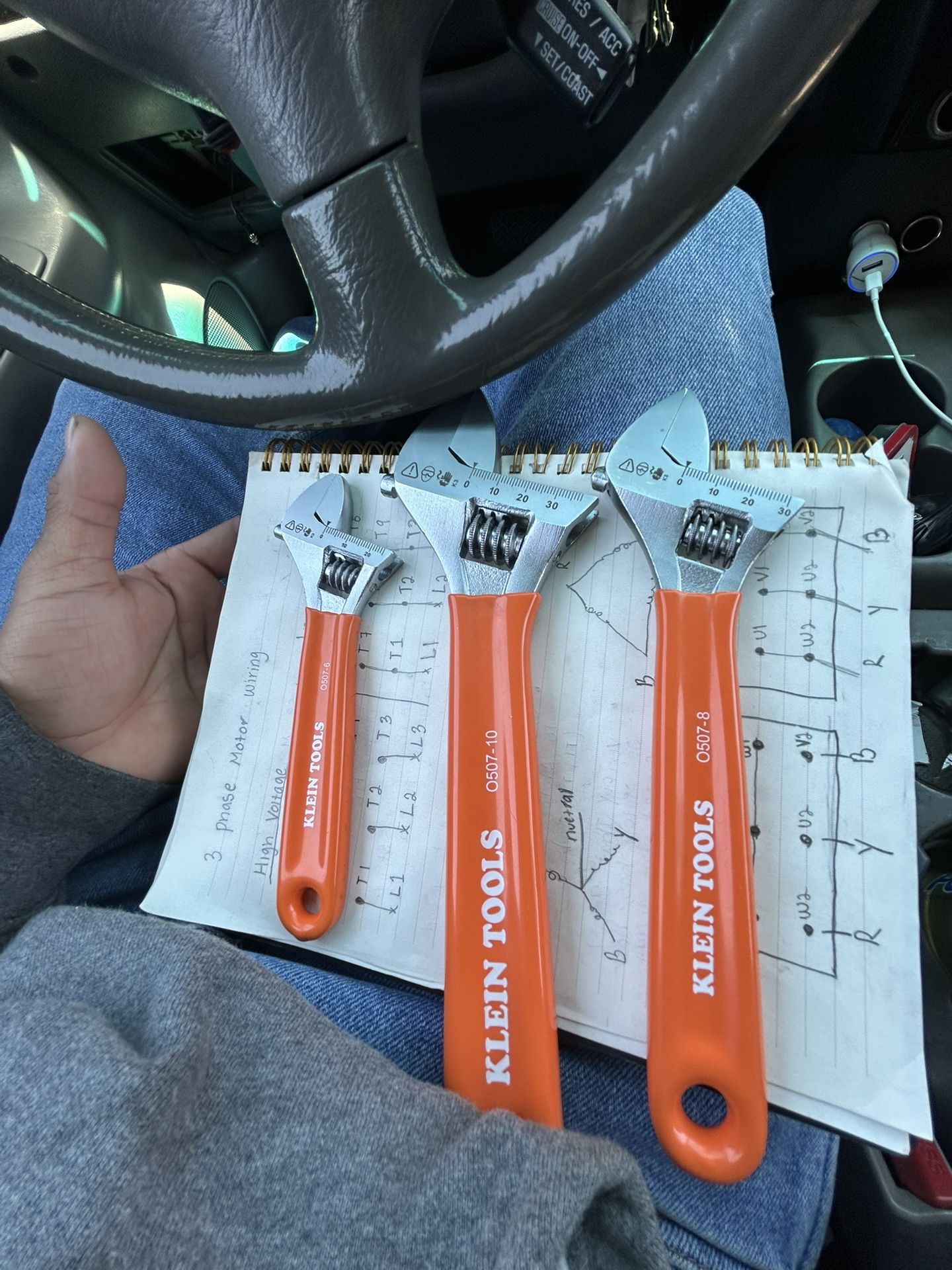 Klein Adjustable Wrench Set