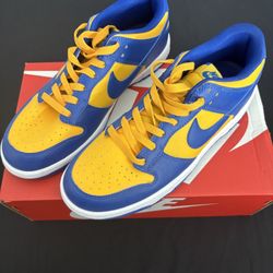 Original Nike Dunk Low UCLA Men's Sneakers Blue/Yellow, Size 8.5, DD1391-402 New