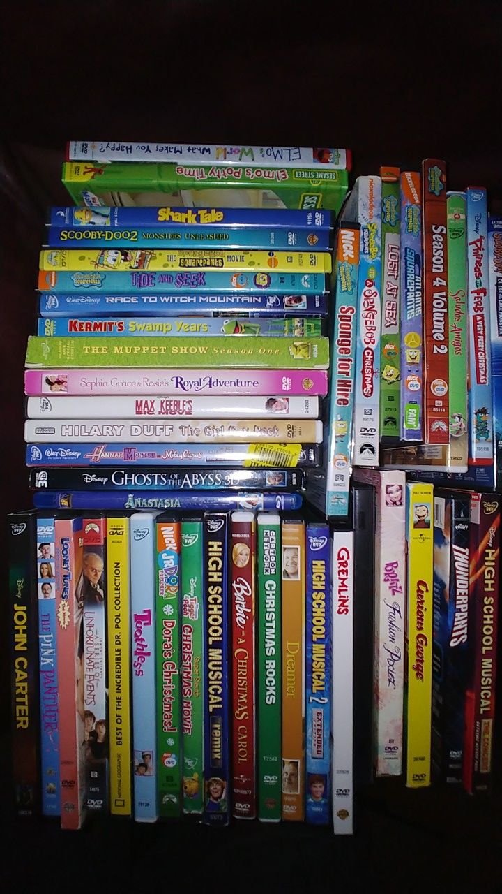 80+ Children's DVD's + pick 40 Adult DVD's