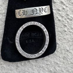 CHROME HEARTS JEWELRY .999 SILVER RINGS
