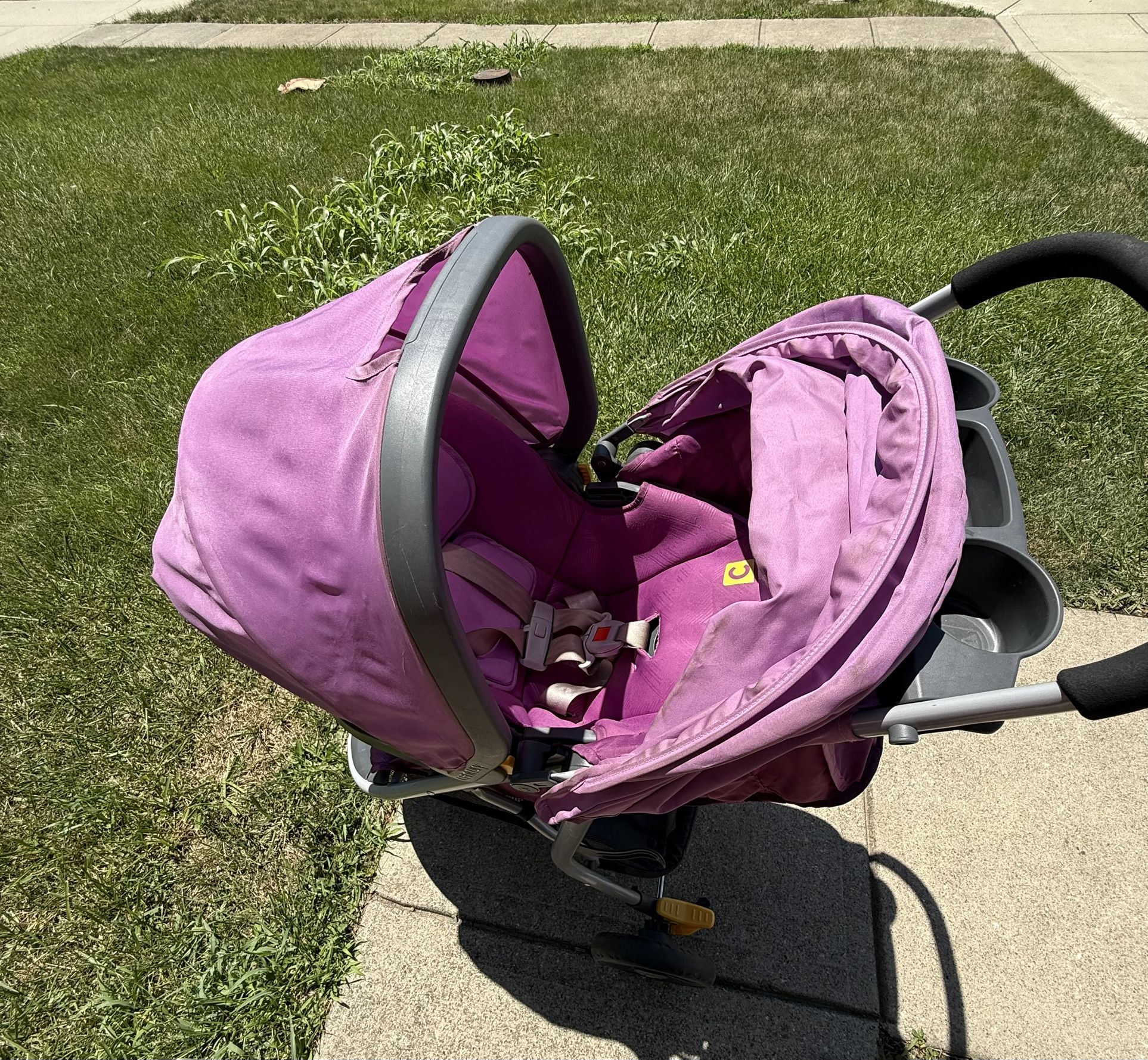 Purple Carseat/Jogging Stroller Travel System