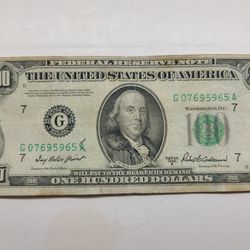 OLD CURRENCY $100. 1950
